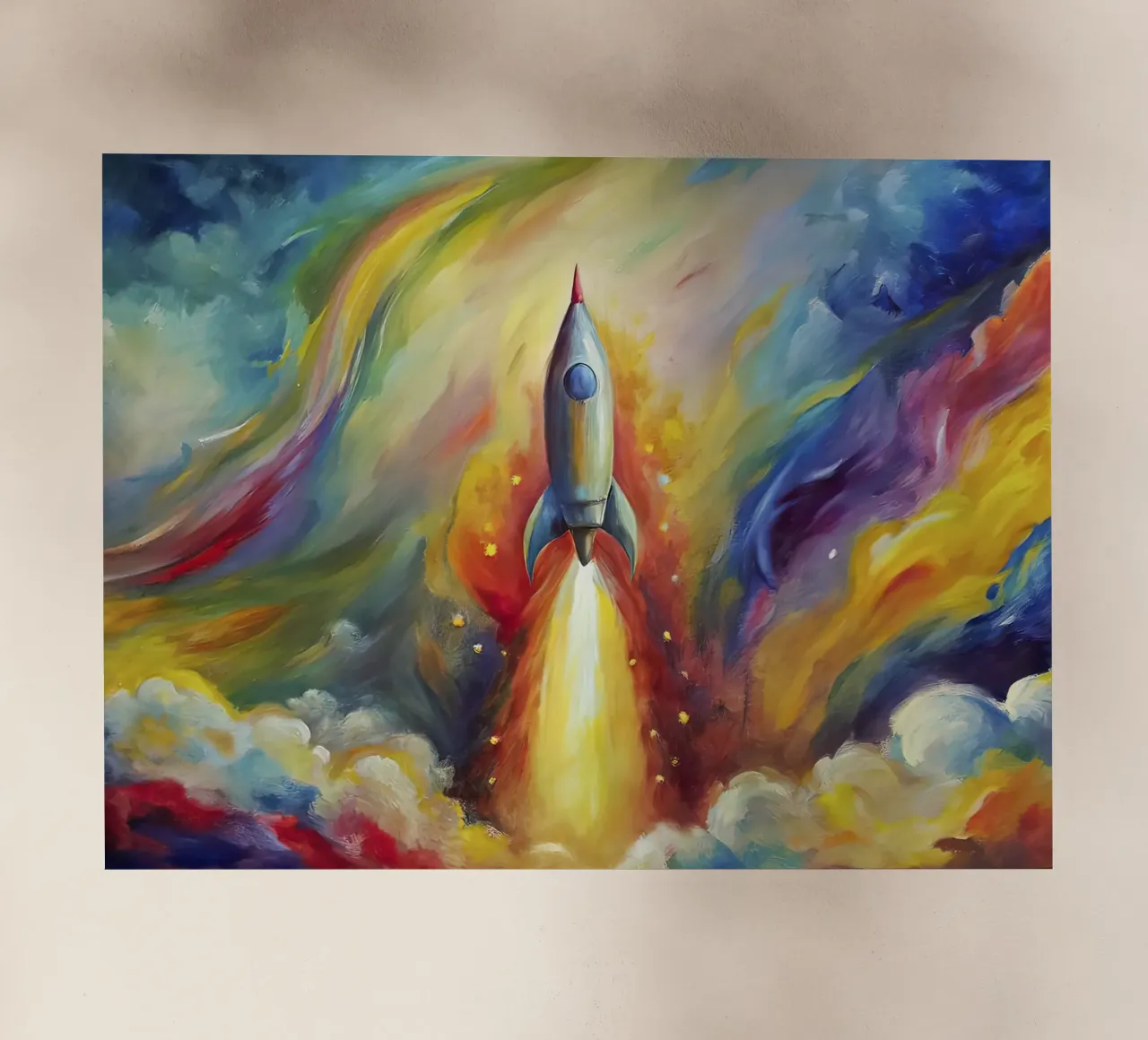 space rocket backlit film by 🐹 BABY ART PRINTS