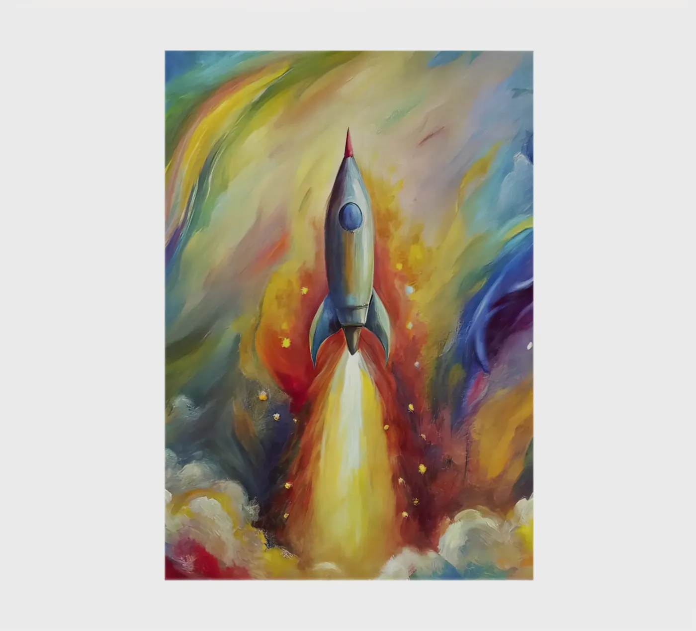 space rocket notebook by 🐹 BABY ART PRINTS