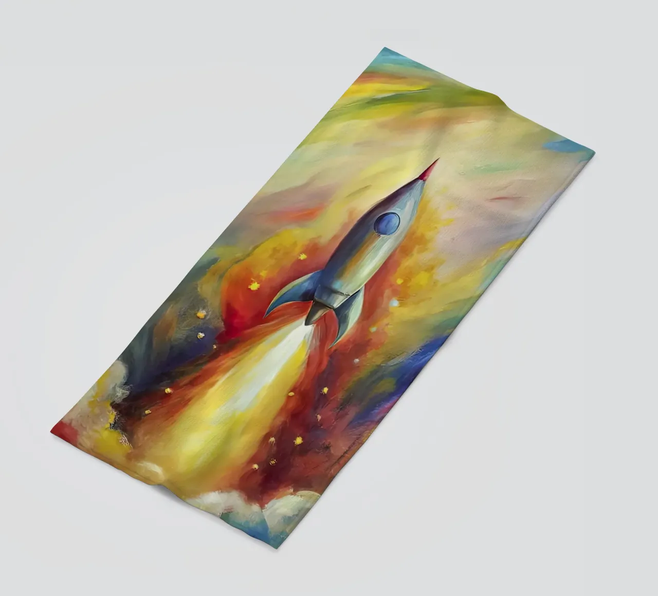 razzo spaziale telo mare da 🐹 BABY ART PRINTS