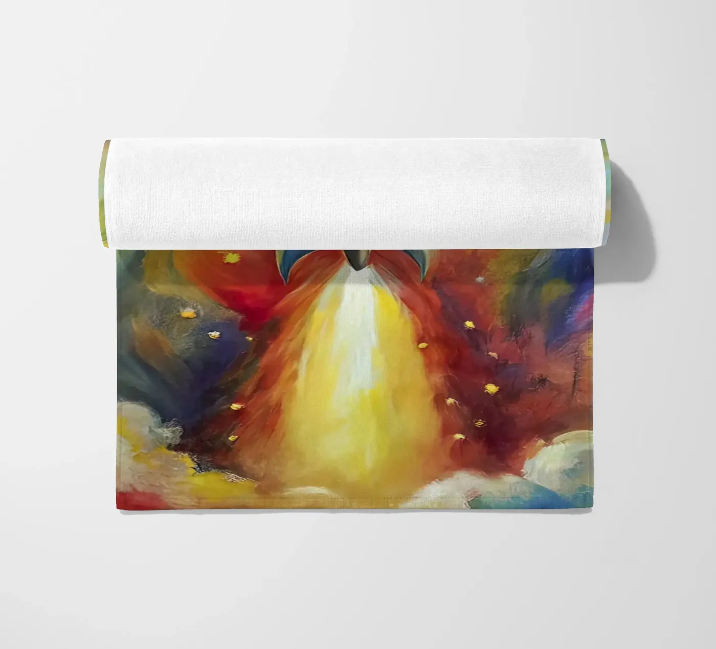 space rocket Strandtuch von 🐹 BABY ART PRINTS