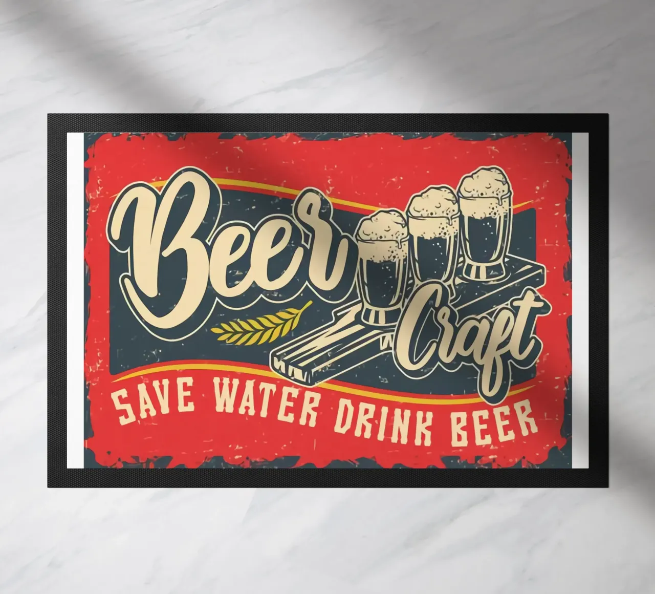 Poster "Salva l'acqua bevi la birra zerbino da Jodie Art