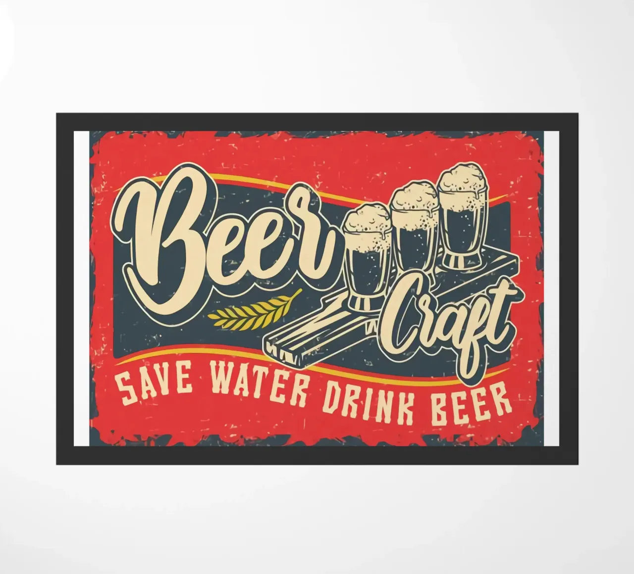 Poster "Salva l'acqua bevi la birra zerbino da Jodie Art