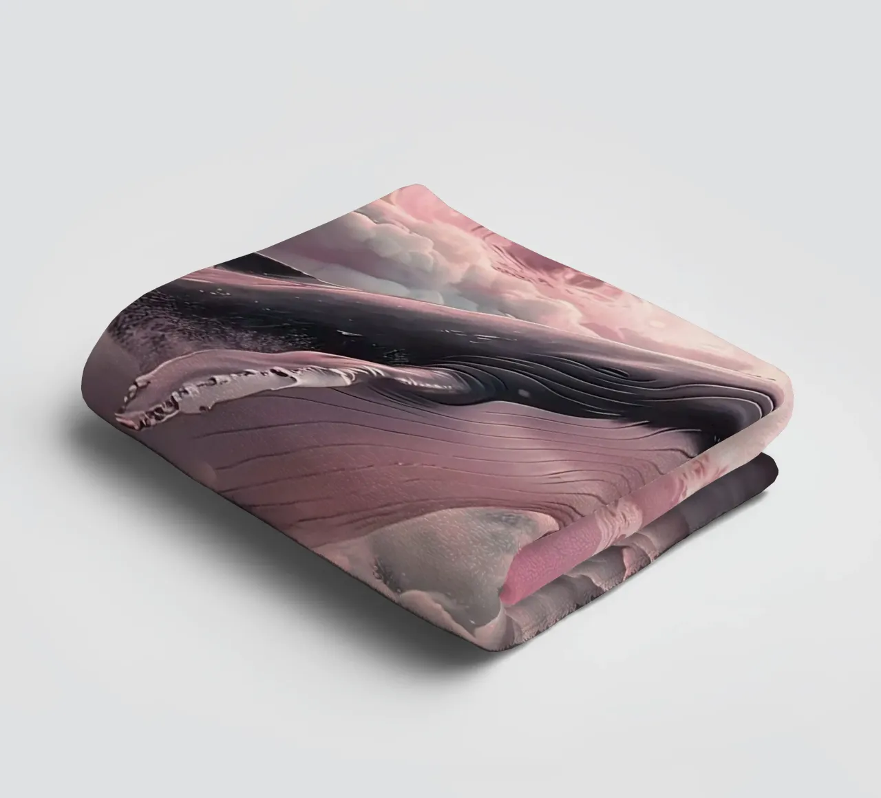 Whale in the Clouds with Moon towel by 🎁 NOBELART
