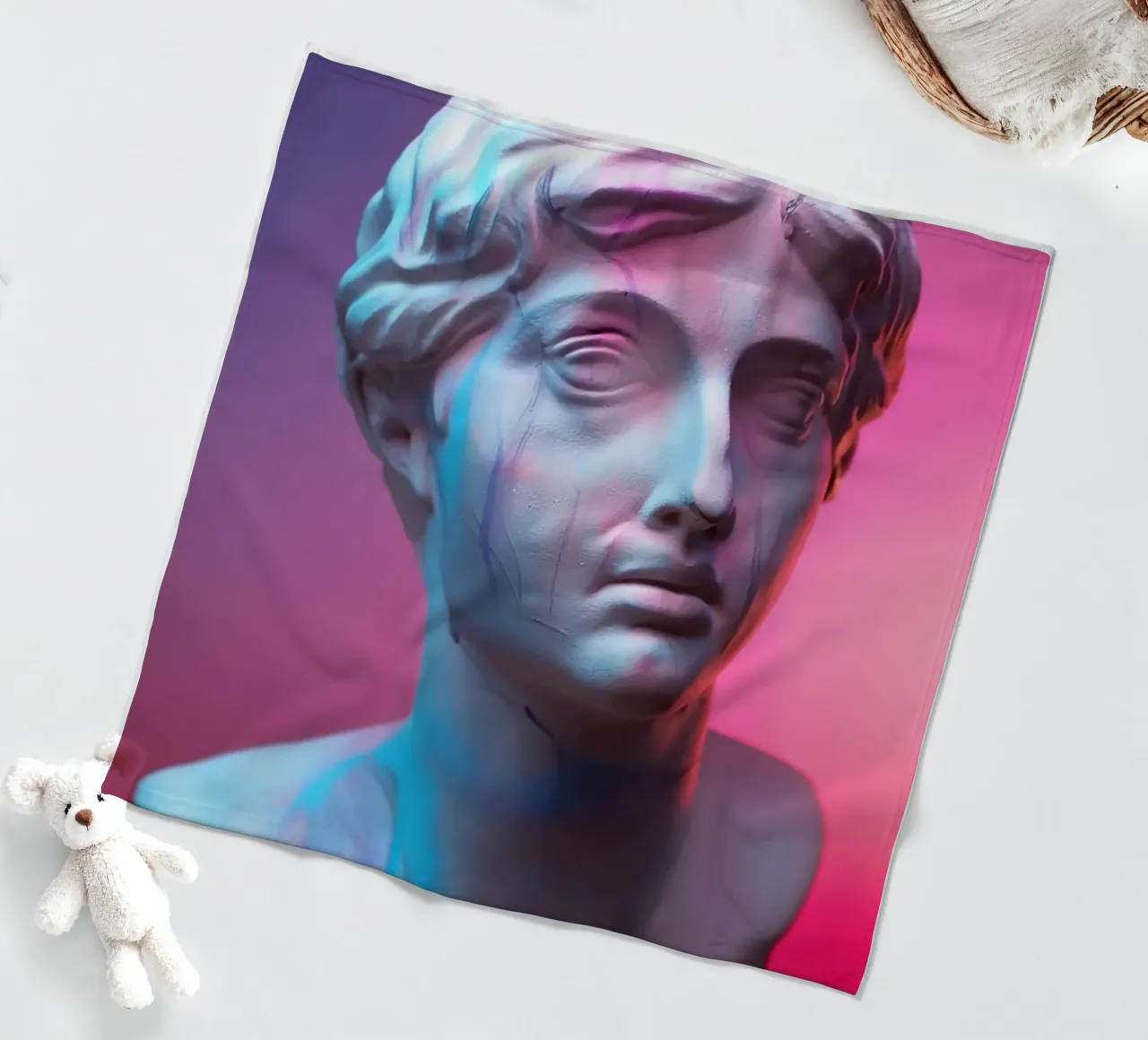 artistic past #3 fleece blanket by rafael campezato
