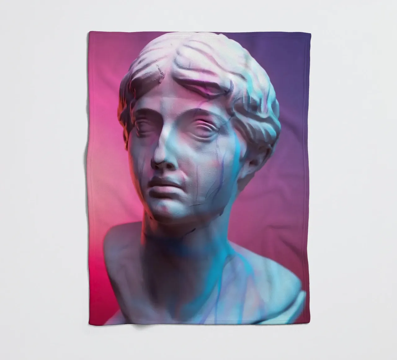 artistic past #3 fleece blanket by rafael campezato