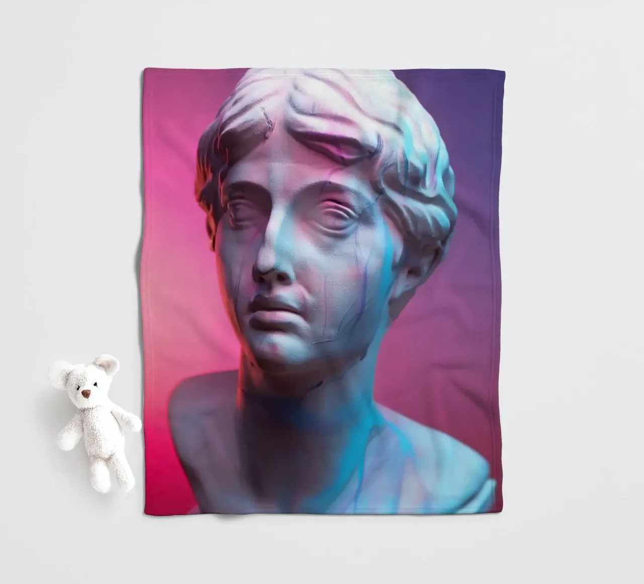 artistic past #3 fleece blanket by rafael campezato
