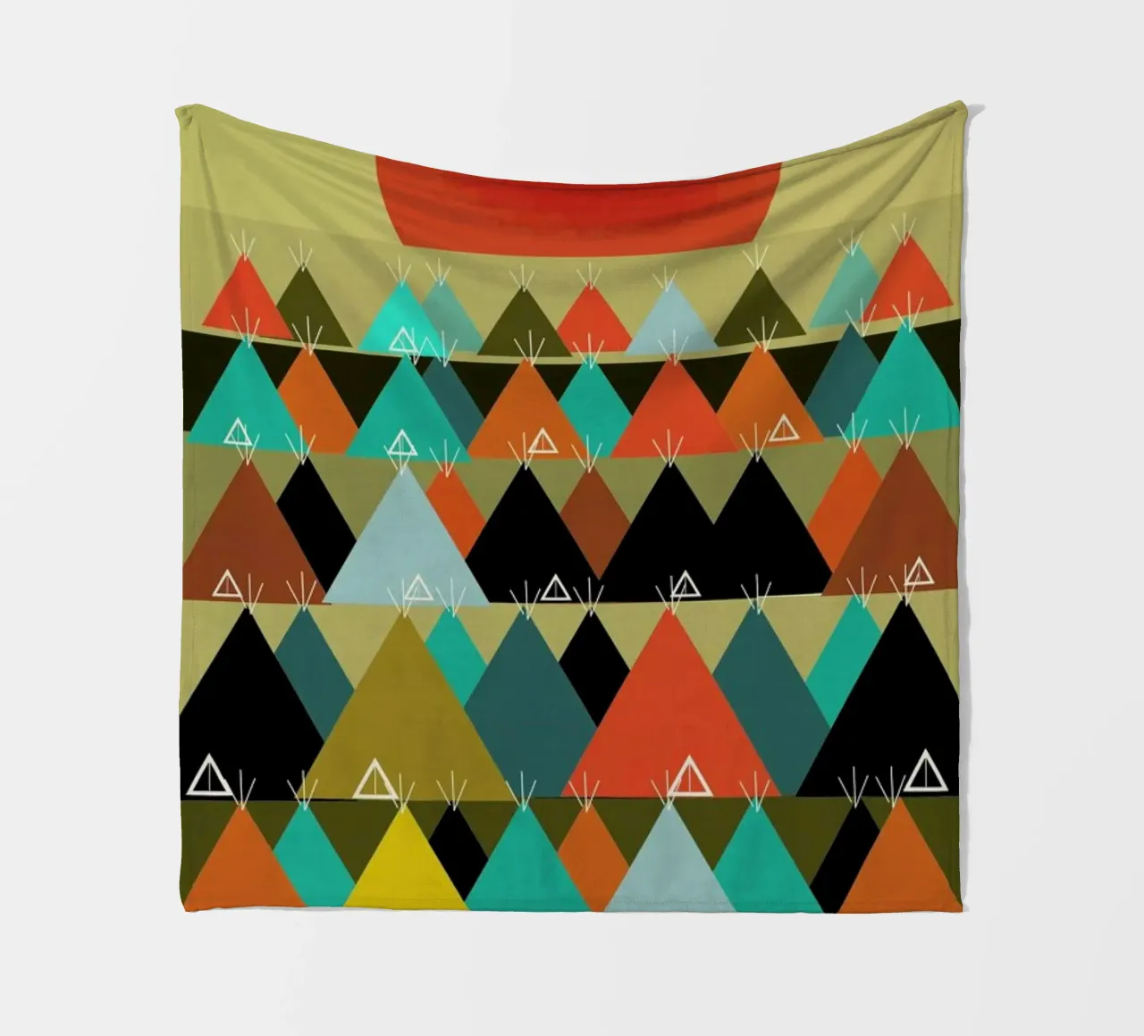 tipi moon coperta in pile da Brian Buckley