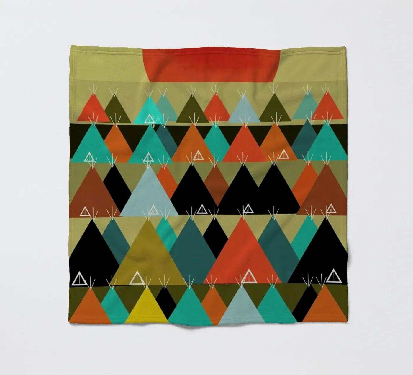 tipi moon fleecedeken van Brian Buckley