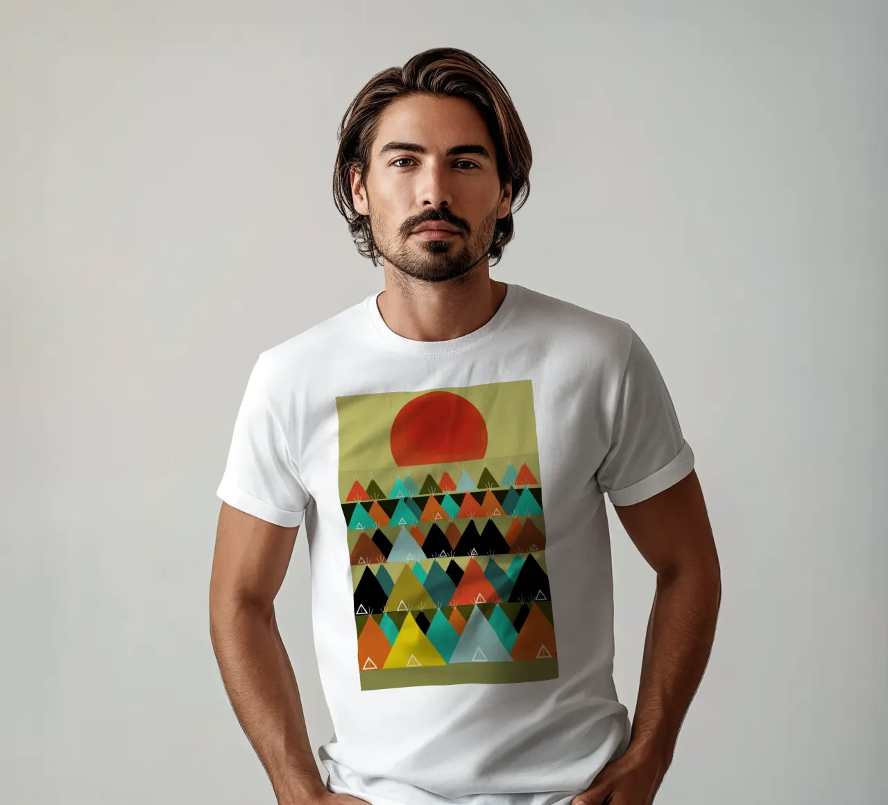 tipi moon t-shirt da Brian Buckley