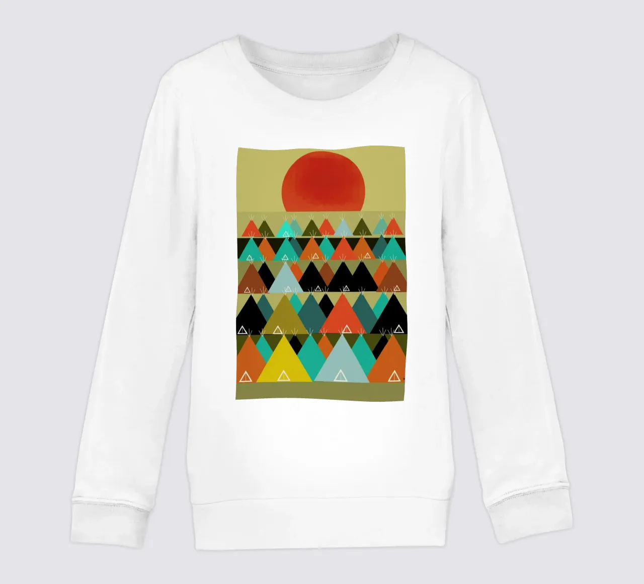 tipi moon kids sweatshirt by Brian Buckley
