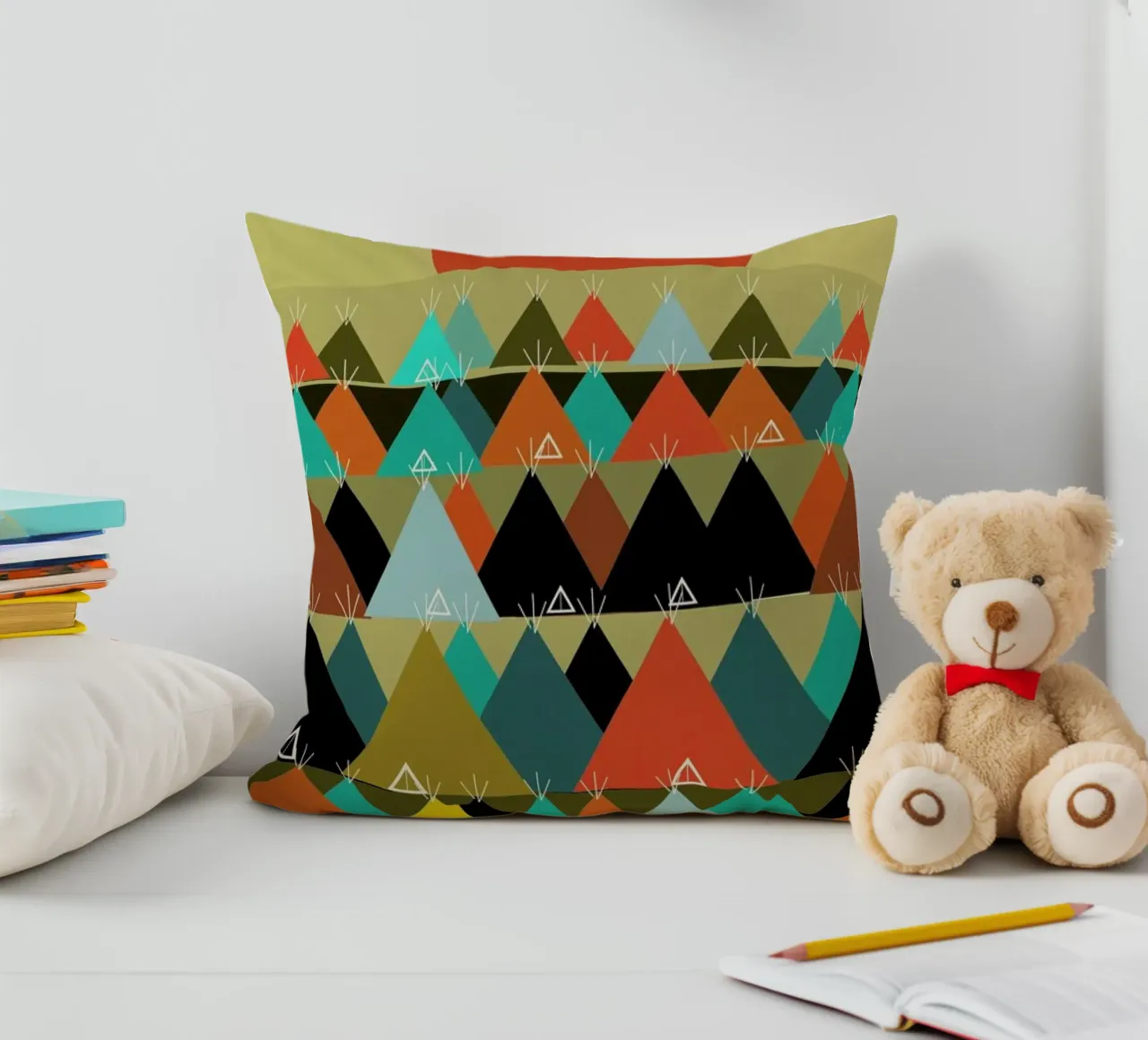 tipi moon cuscino da Brian Buckley
