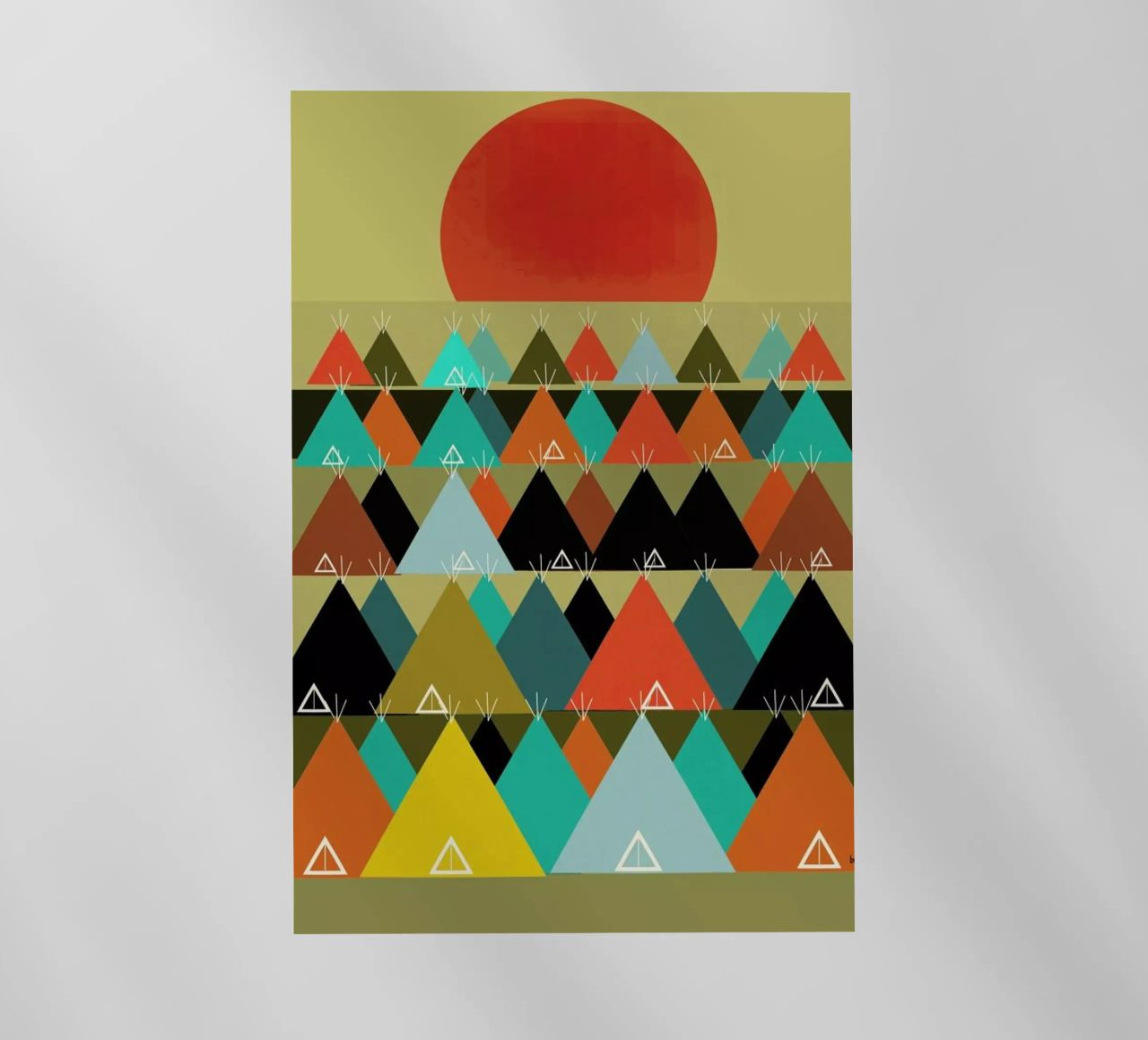 tipi moon pellicola backlit da Brian Buckley