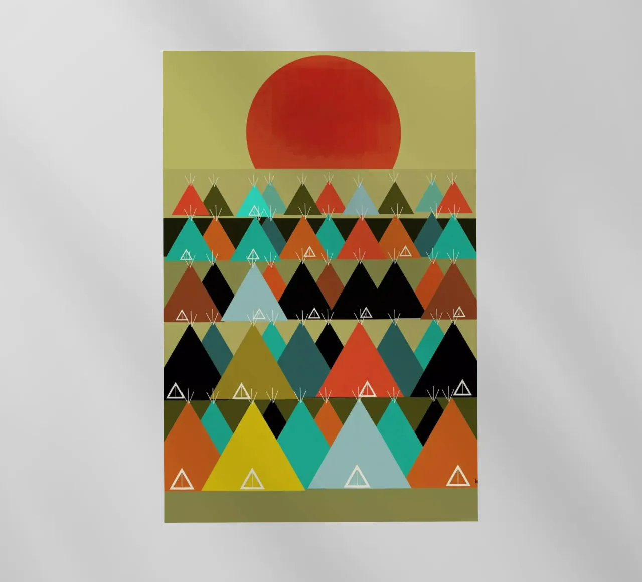 tipi moon pellicola backlit da Brian Buckley