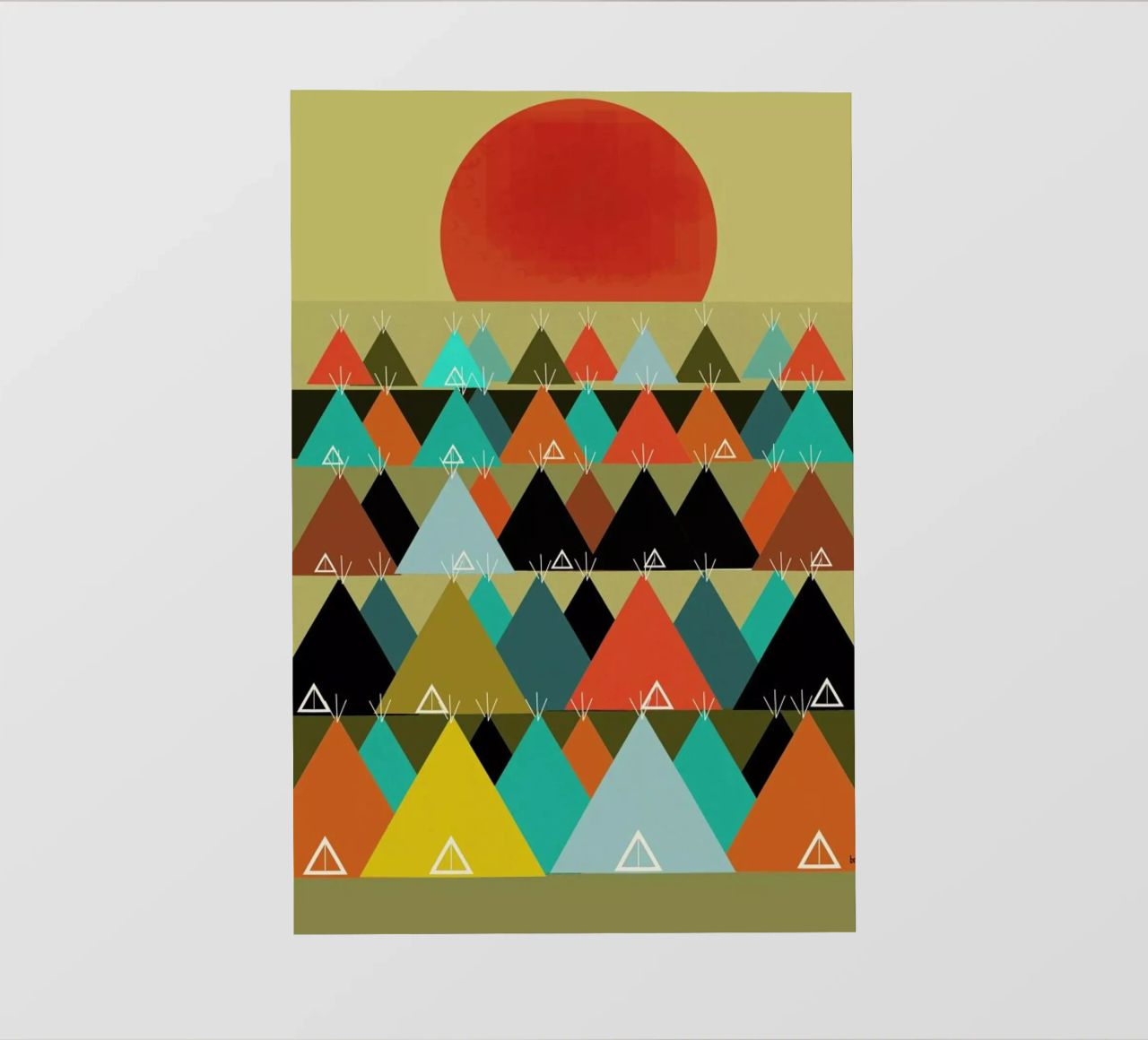tipi moon pellicola backlit da Brian Buckley