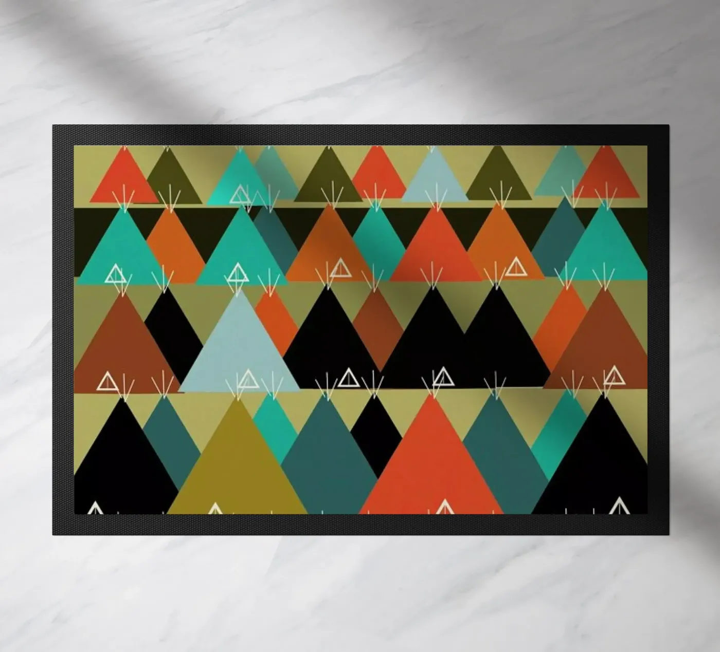 tipi moon deurmat van Brian Buckley