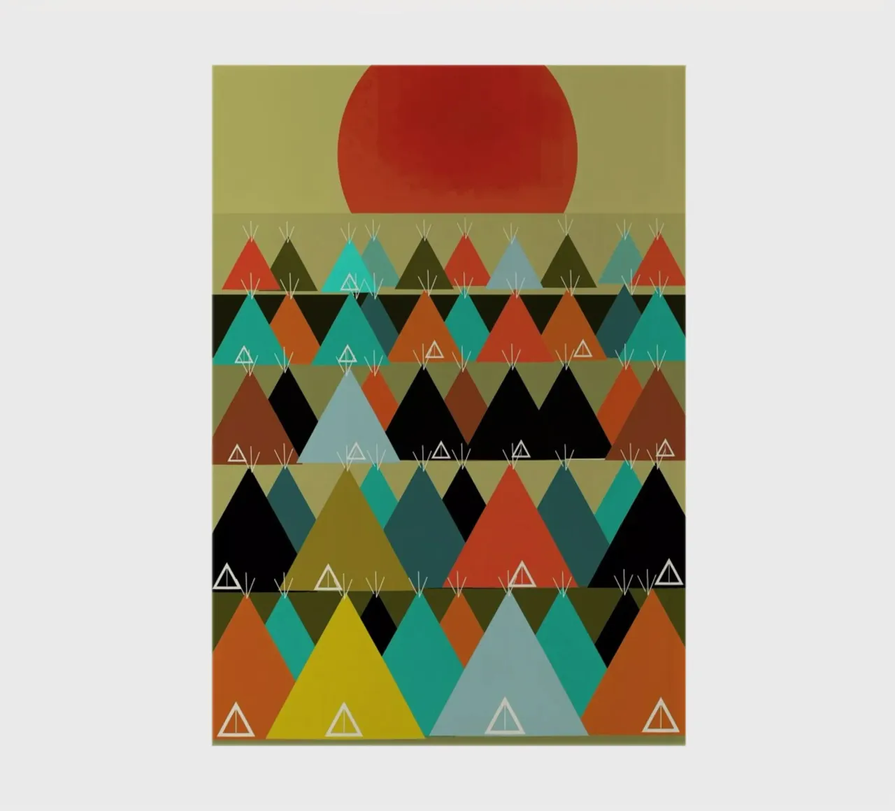 tipi moon notebook by Brian Buckley