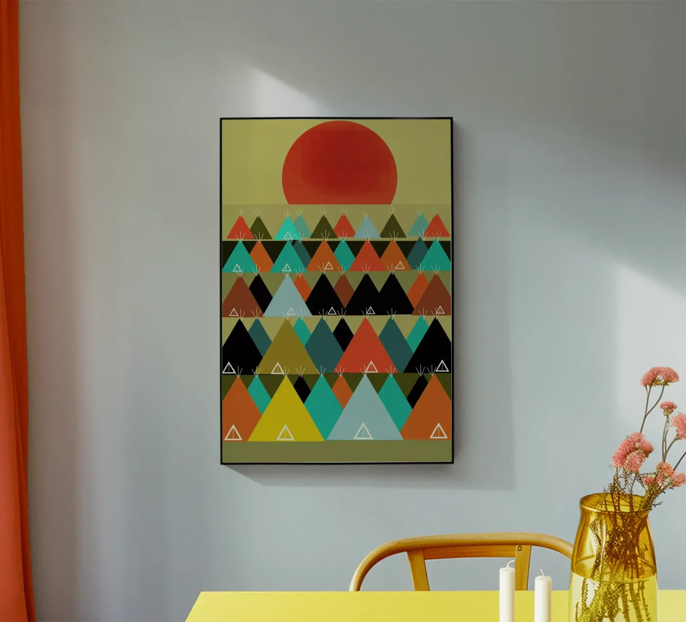 tipi moon Acryl-Glas von Brian Buckley