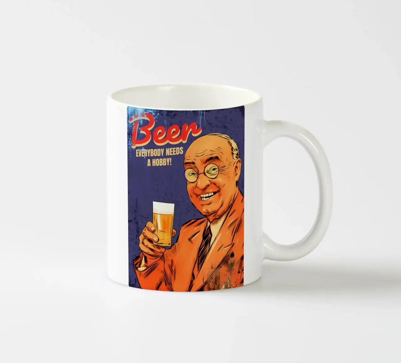 Opera d'arte di Everybody Need A Glass of Beer tazza in ceramica da Jodie Art