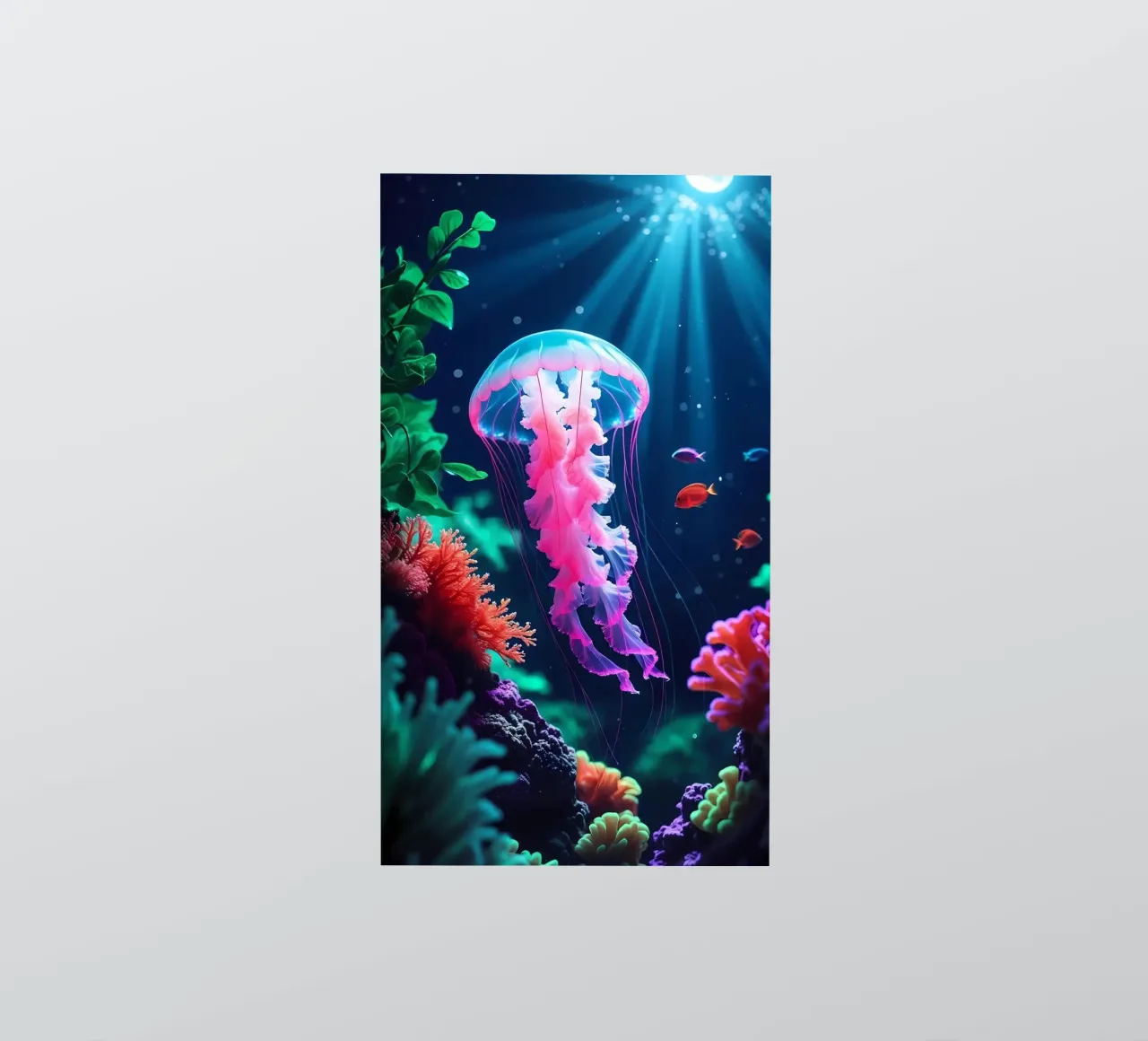 ✨🪼 Luminous Waltz ✦ Pink Jellyfish in Coral Bloom 🌙 sticker by LUMAQUA STUDIO