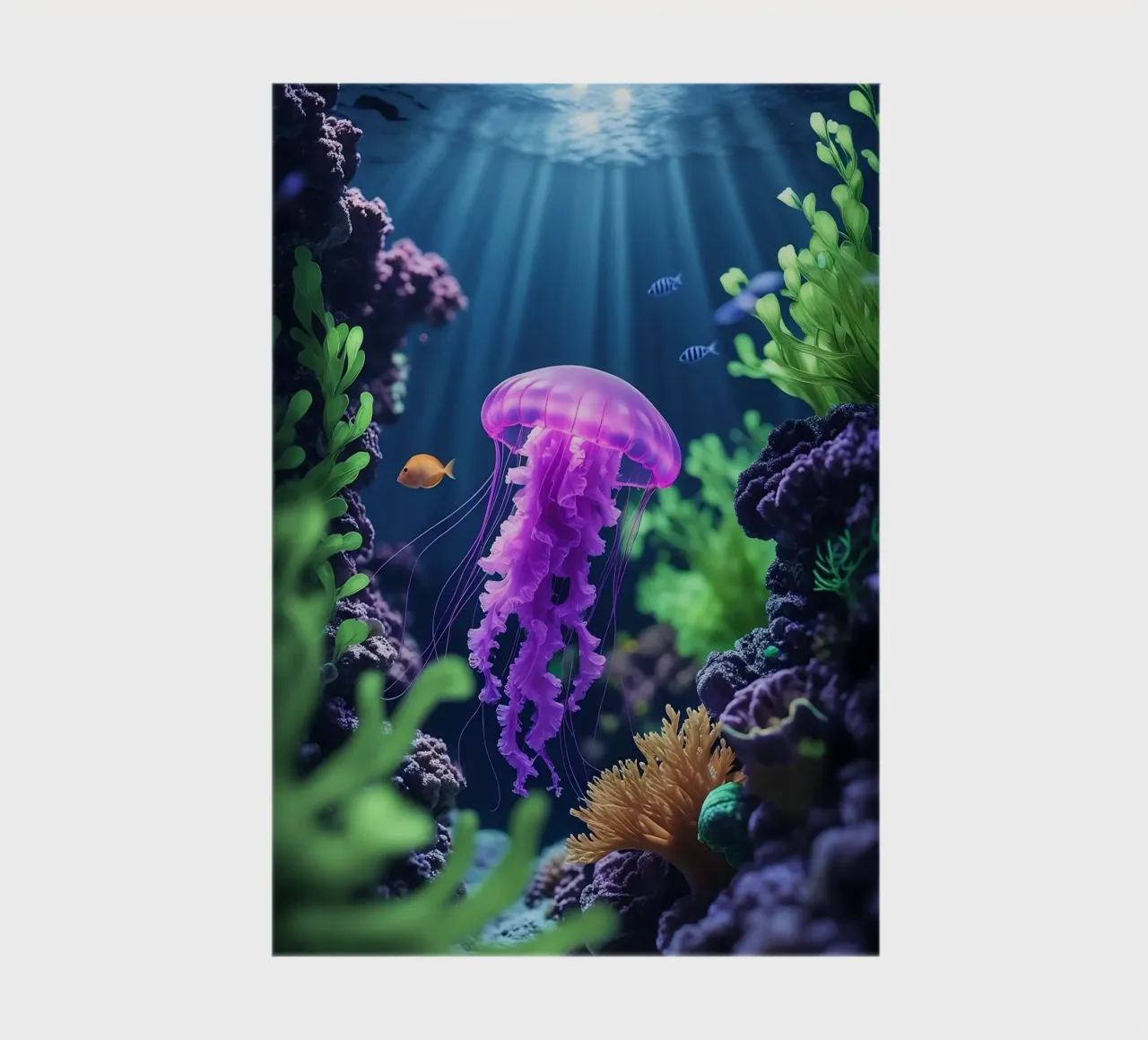 ✨🪼 Velo lunare ✦ Medusa rosa-viola in flusso delicato 🌙 diario da LUMAQUA STUDIO