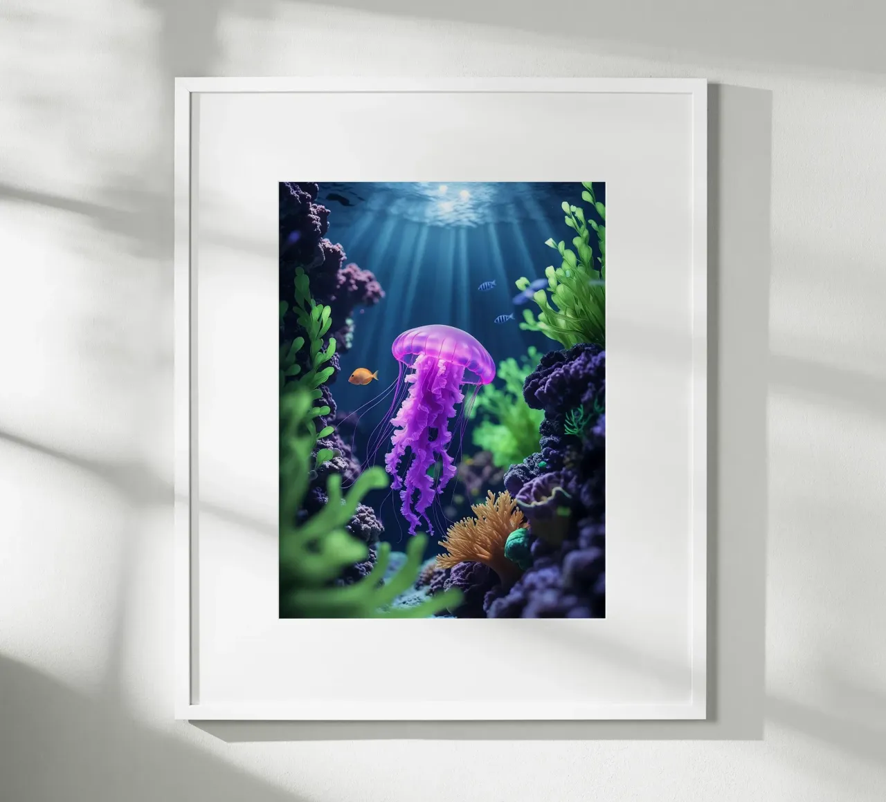 Lunar Veil ✦ Medusa rosa-viola in Gentle Flow carta hahnemühle da LUMAQUA ✦ STUDIO