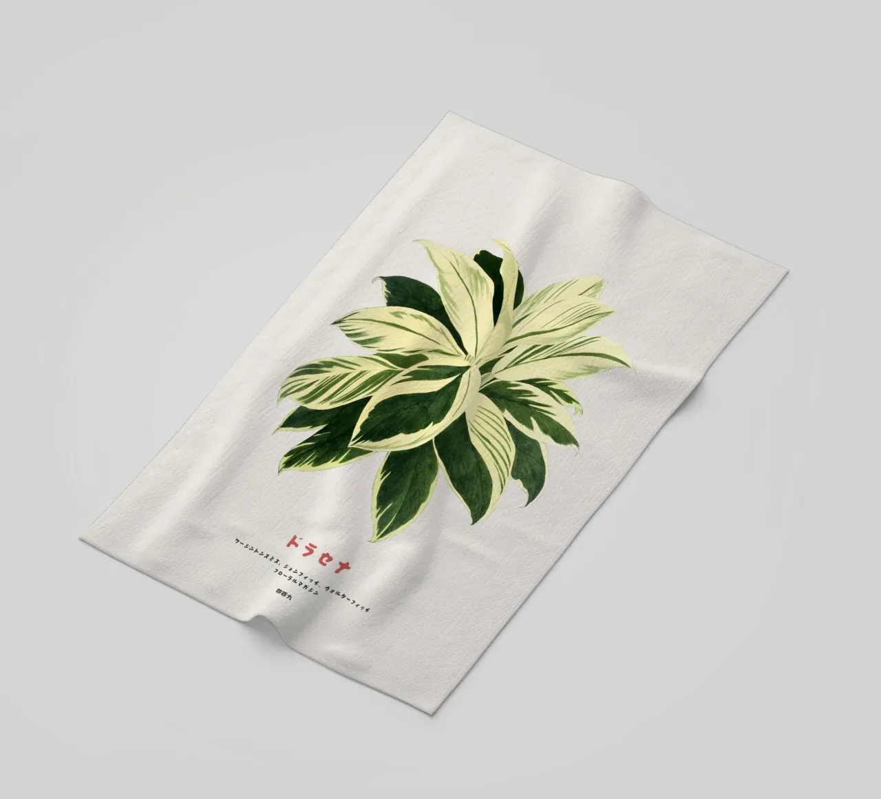 Pianta di dracena telo mare da Vintagrafica