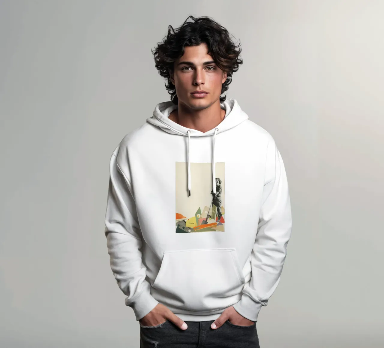 Scavare felpa con cappuccio da Cassia Beck Collage