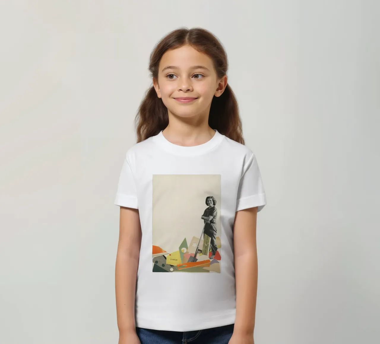 Graaf kinder t-shirt van Cassia Beck Collage
