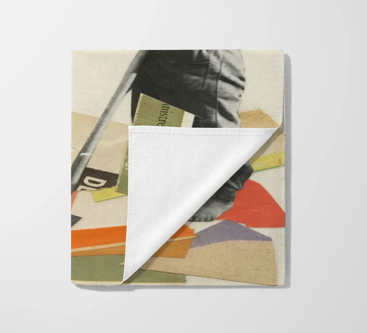 Dig beach towel by Cassia Beck Collage