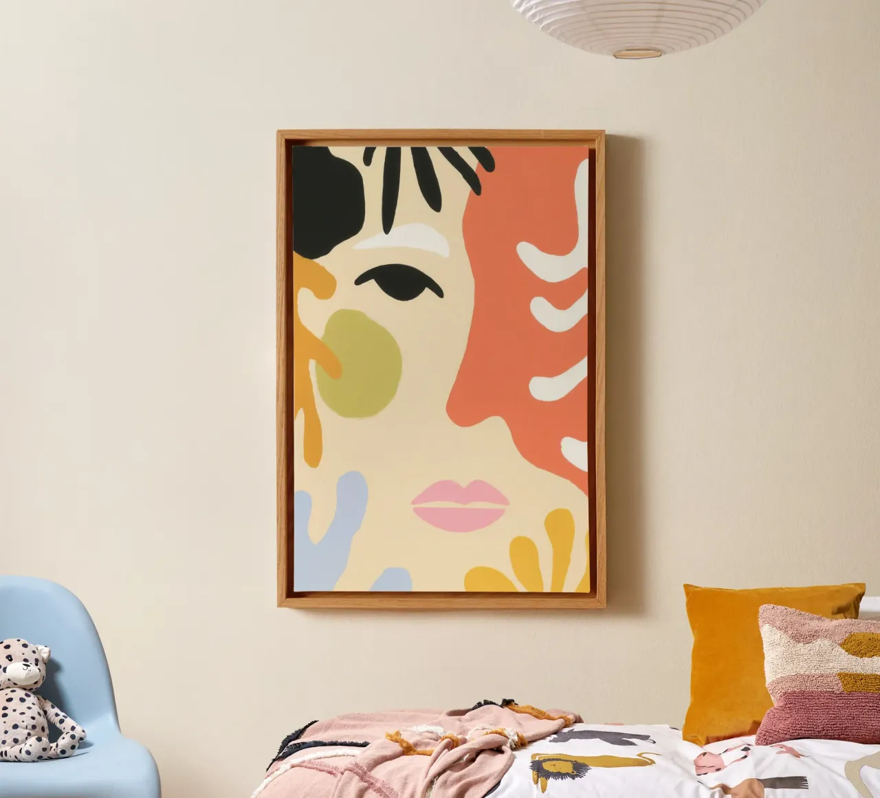 The gaze of the muse | Matisse's Echo canvas with Floater frame by Autofocus