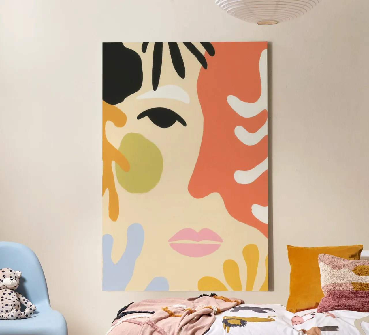 The gaze of the muse | Matisse's Echo canvas with Floater frame by Autofocus