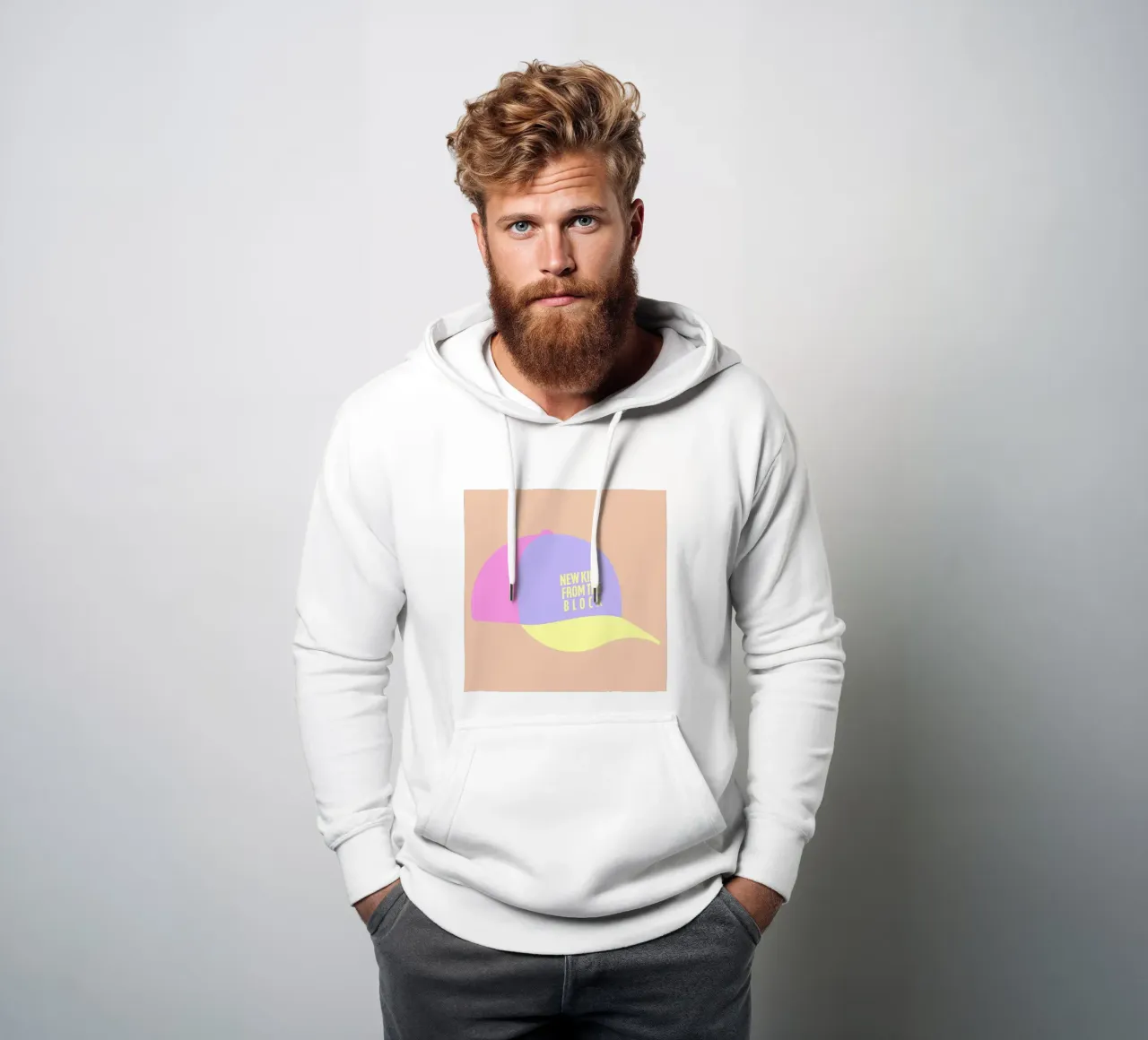 new kids from the block. felpa con cappuccio da FRICKE DESIGN