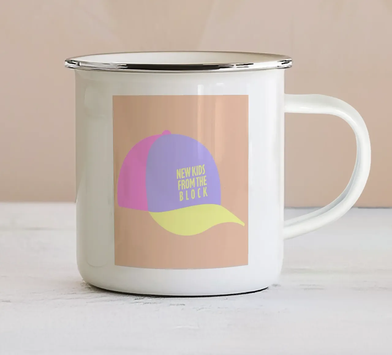 new kids from the block. tazza in smalto da FRICKE DESIGN