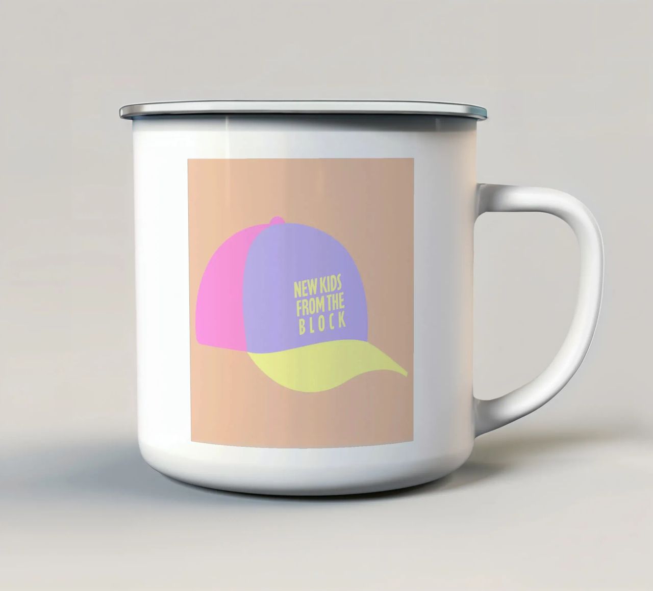 new kids from the block. tazza in smalto da FRICKE DESIGN