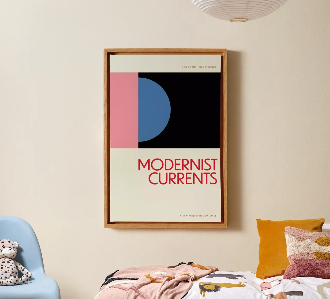 Modernist Currents 10 tela con Cornice a cassetta da Studio One