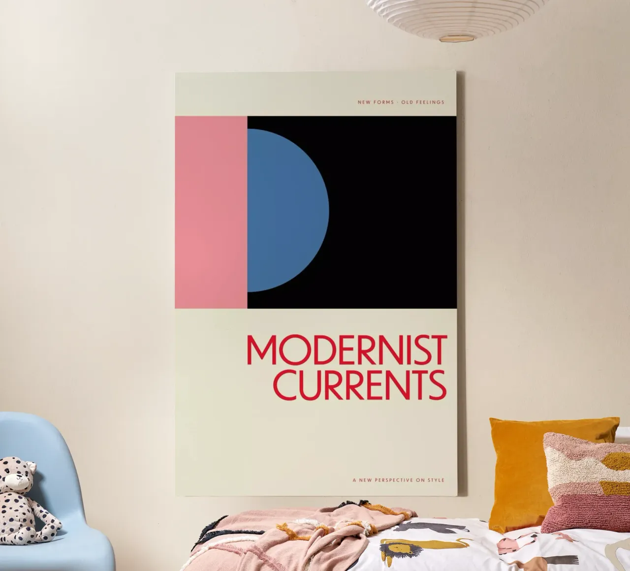Modernist Currents 10 tela con Cornice a cassetta da Studio One