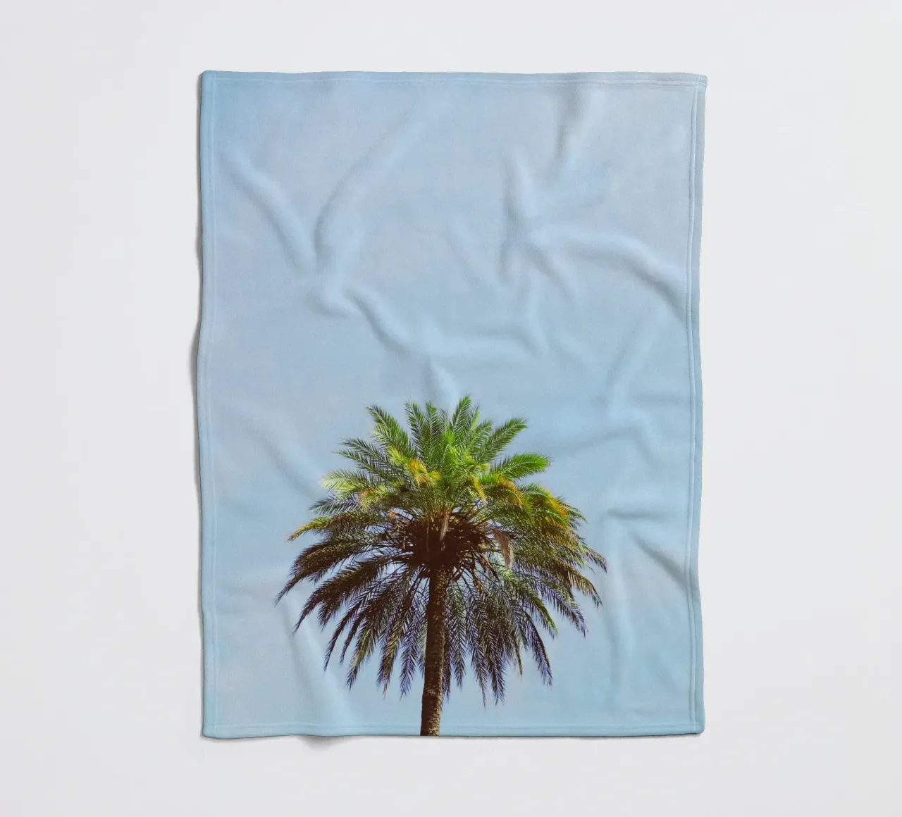 Palmboom fleecedeken van Cassia Beck Photography