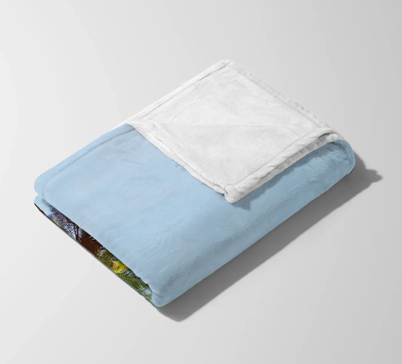 Palmboom fleecedeken van Cassia Beck Photography