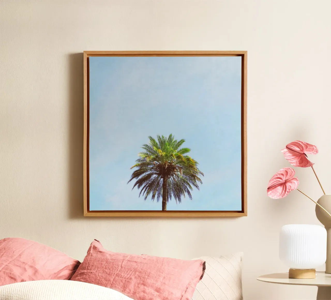 Palmboom canvas van Cassia Beck Photography