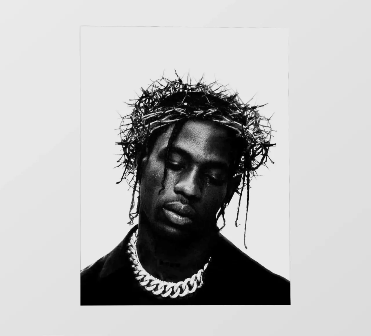 Crown Of Travis Scott pellicola backlit da music soul