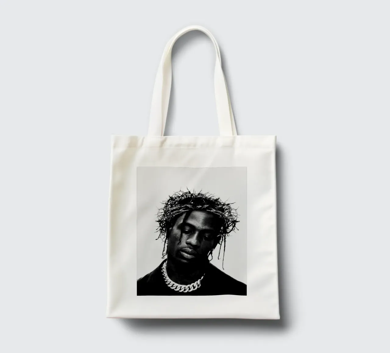 Crown Of Travis Scott borsa in juta da music soul