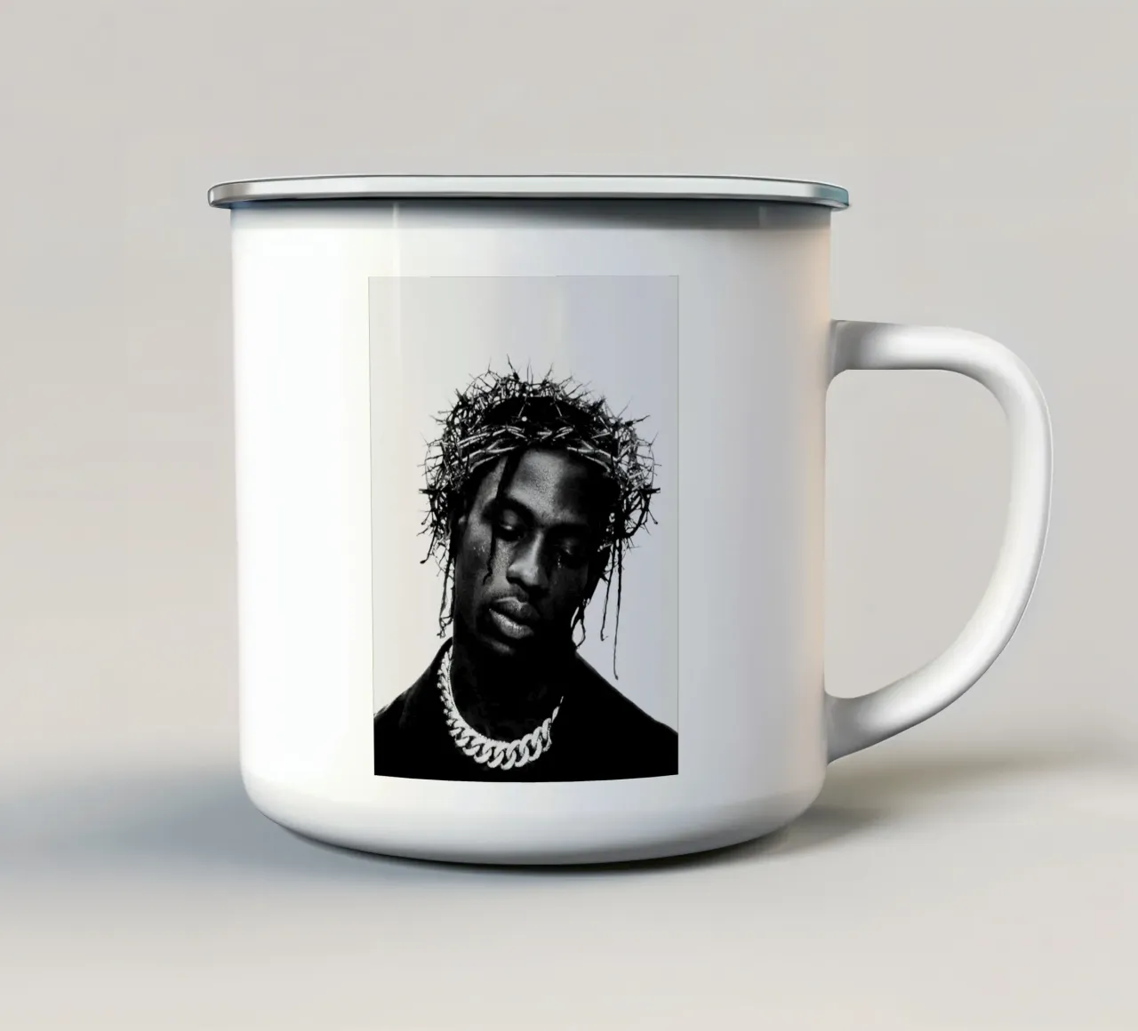 Crown Of Travis Scott tazza in smalto da music soul