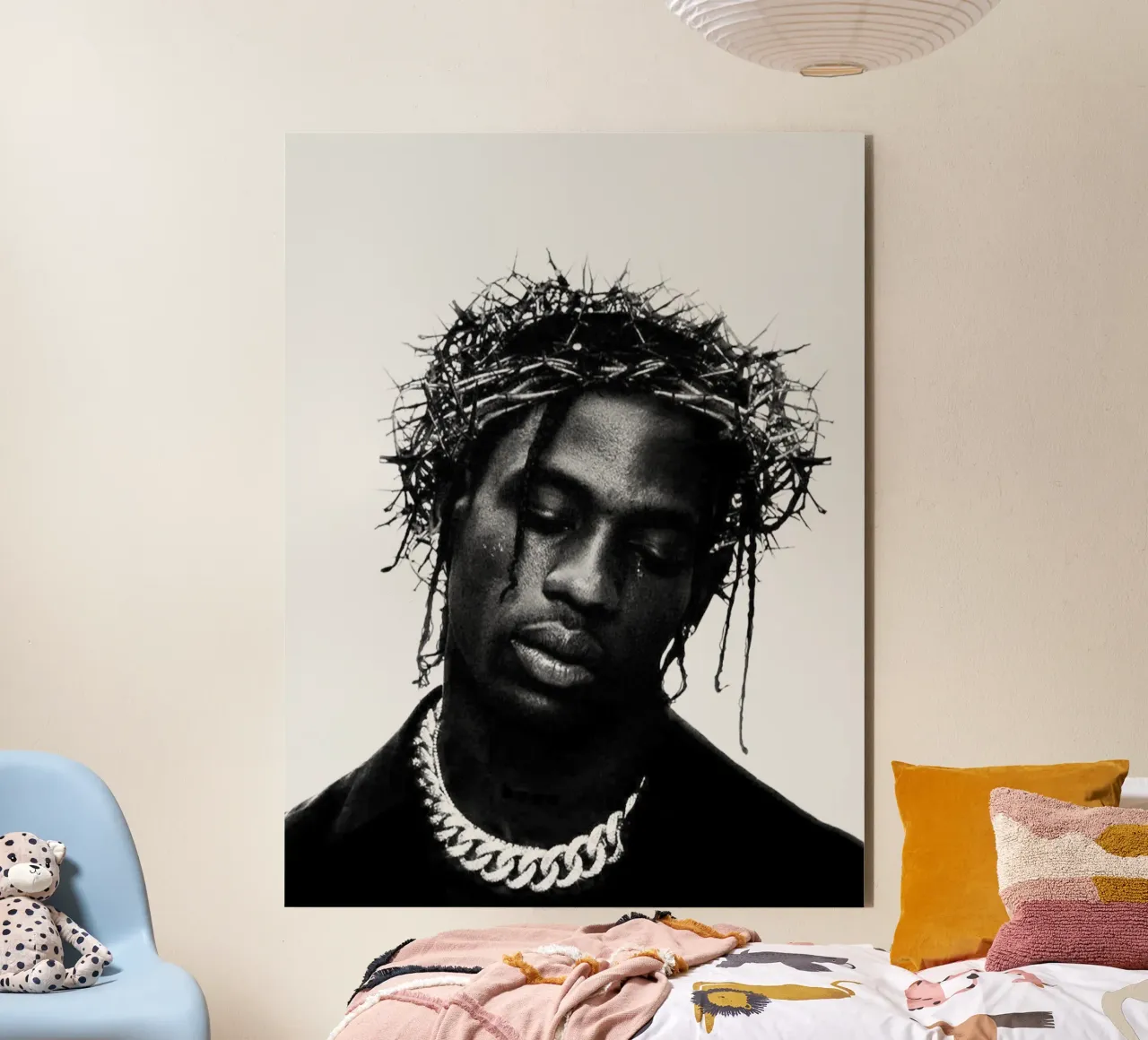 Crown Of Travis Scott alluminio dibond da music soul