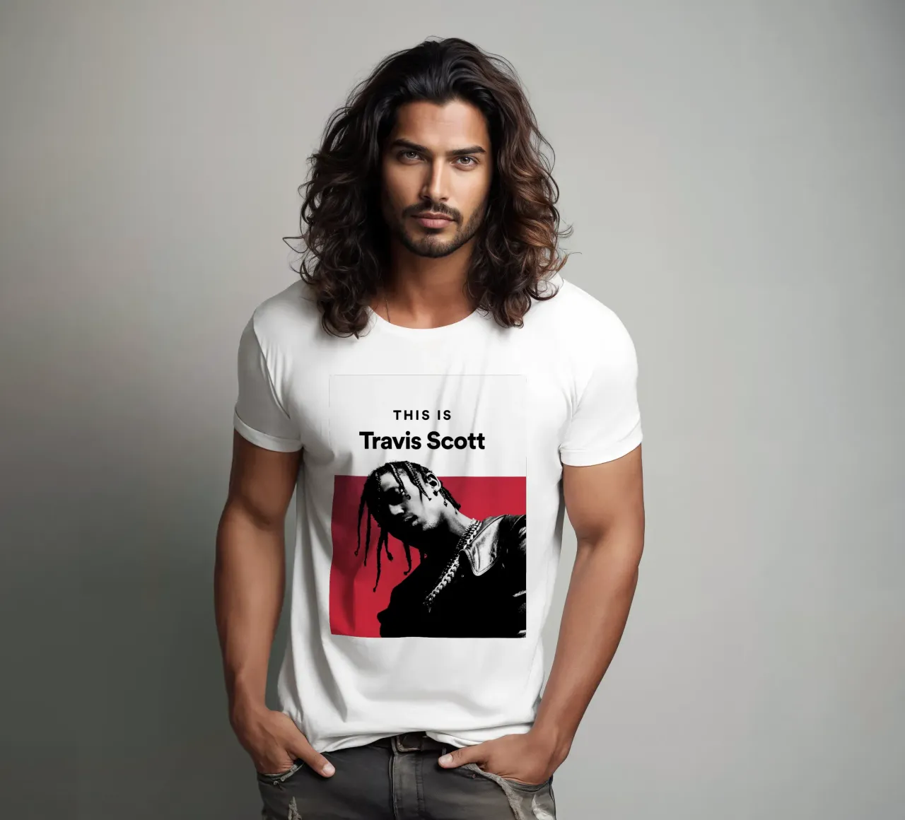 Questo è Travis Scott t-shirt da music soul