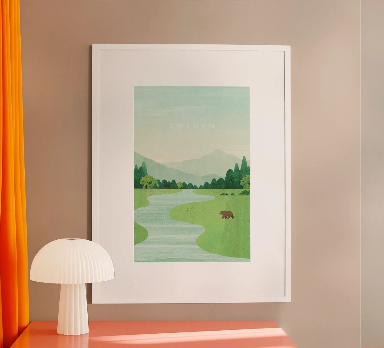 Sweden Poster von Henry Rivers