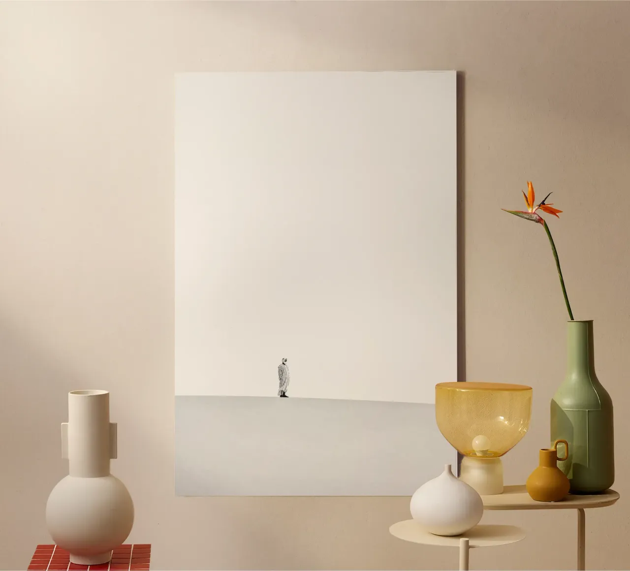Alone in the desert canvas met Baklijst van photolovers