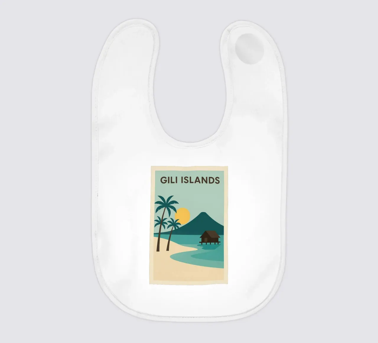 Isole Gili - Évasion Tropicale Minimaliste bavaglino da JETLAG | affiches voyage