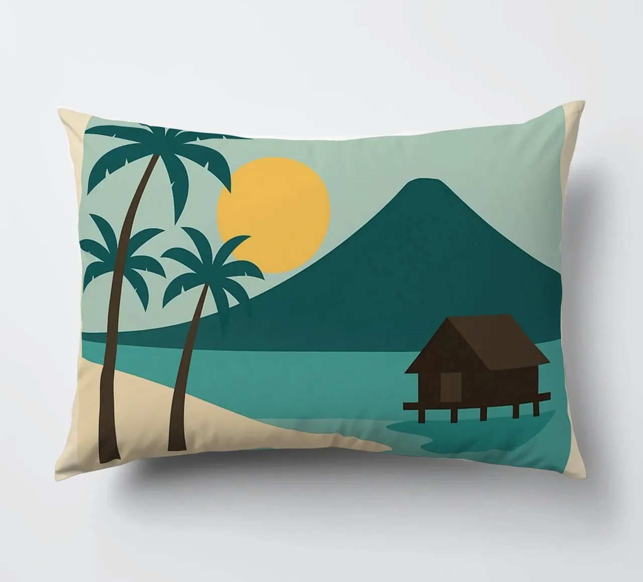 Isole Gili - Évasion Tropicale Minimaliste cuscino da JETLAG | affiches voyage