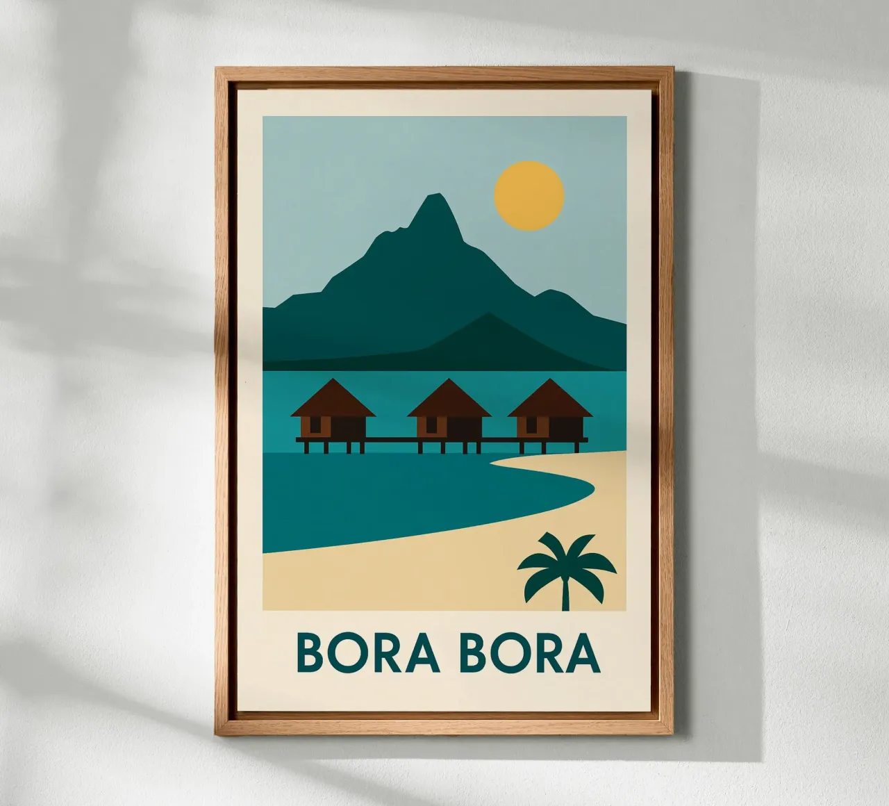 Bora Bora - Polynesian escape between sea and mountains canvas by JETLAG | affiches voyage