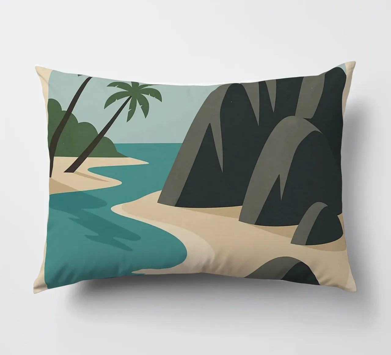 Seychelles - Rocce di granito e paradiso di sabbia cuscino da JETLAG | affiches voyage